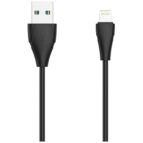 Дата кабель lightning - USB Celebrat CB-01i черный 2,4А