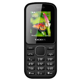 Мобильный телефон teXet TM-130 черный