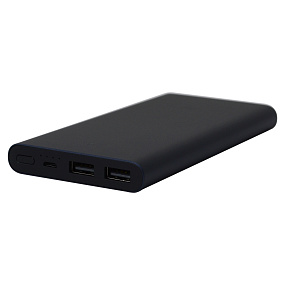 Портативное зарядное устройство Xiaomi Power 2S (2 USB) 10000mAh черный (УЦЕНКА) Царапины, тех. пак