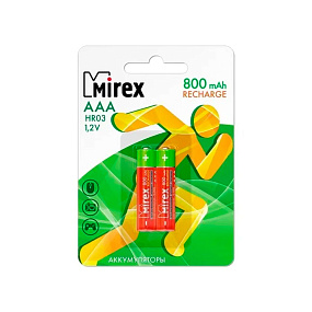Аккумулятор AAA Mirex 800mAh 2BL 1шт