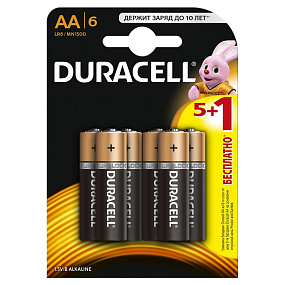 Батарейка АА Duracell LR6 6BL 1шт