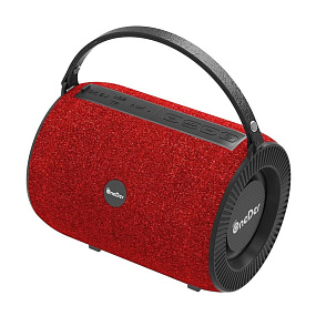 Колонка OneDer V3 (Bluetooth/MicroSD/USB/FM/AUX) красная (УЦЕНКА) отломан держатель ручки