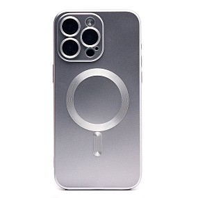 Кейс iPhone 15 Pro Max силикон SafeMag SM020 титан