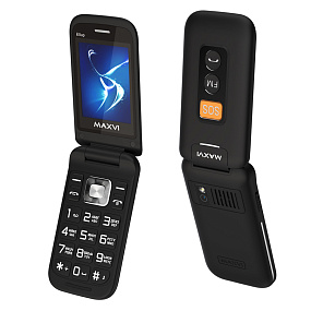 Мобильный телефон Maxvi E5up Black 