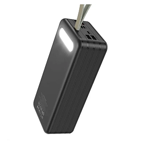 Портативное зарядное устройство Borofone DBT09 4USB/Micro/Type-C/Lightning 60000mAh черный