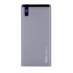 Портативное зарядное устройство Hoco B25 10000mAh LCD серый