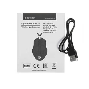 Мышь беспроводная игровая Deffender Oneshot GM-067 USB Type-A