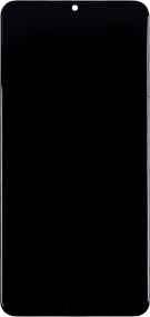 Дисплей для телефона Samsung A127F (A12 Nacho) модуль Черный - Оригинал - Восстановленный