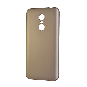 Задняя накладка Xiaomi Redmi 5+ пластик X-Level Knight золото