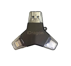 64Gb USB флеш для Apple/Android U16A (lighting, type-c) 3.0