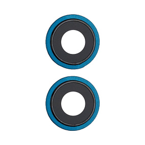 Стекло камеры iPhone 13/13 mini (комплект 2 шт.) Синее