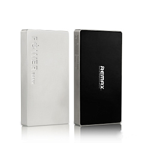 Портативное зарядное устройство Remax RPP-30 Premium 6000mAh 2USB (стекло) черный/серебро