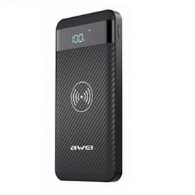 Портативное зарядное устройство Awei P55K Беспроводная зарядка 10000mAh черный