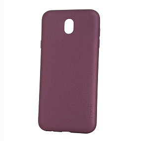 Силиконовый чехол для Samsung J730 Galaxy J7 (2017) X-Level Guardian матовый бордовый