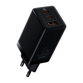 СЗУ-Type-C Baseus GaN3 Pro Fast Charger + кабель Type-C (CCGP050101) 65W 3A черный