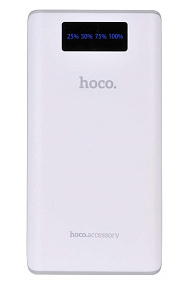 Портативное зарядное устройство Hoco B3 20000mAh LCD белый