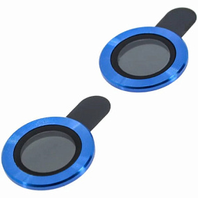 Стекло камеры iPhone 12/12 mini (комплект 2 шт.) Синее