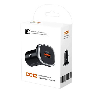 АЗУ-USB 1 выход BC CC12 18W QC3.0 черный