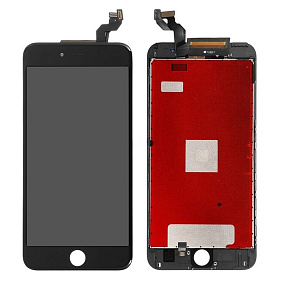 Дисплей для телефона iPhone 6S Plus в сборе Черный - Премиум