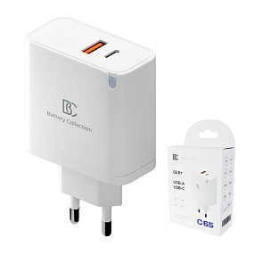 СЗУ-USB/USB-C BC C65 1 выход 65W белый