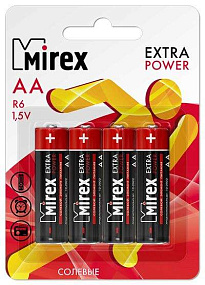 Батарейка АА Mirex R6 4BL 4/48/480 1шт