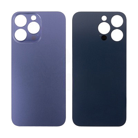 Задняя крышка iPhone 14 Pro (стекло) темно-фиолетовый - Премиум