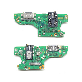 Шлейф Huawei Honor 10X Lite/P Smart 2021 плата на системный разъем/разъем гарнитуры/микрофон - Преми