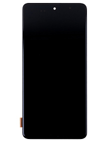 Дисплей для телефона Samsung A515F (A51) модуль Черный - (AMOLED) - O-вырез камеры