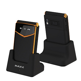 Мобильный телефон Maxvi E11ds Black-gold