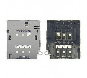 Коннектор SIM Samsung A800F/A600F/A605F/G570F/G928F/J330F/J415F/J530F/J600F/J610F/J730F/J810F
