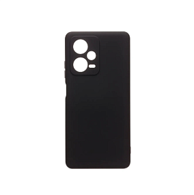 Силиконовый чехол Xiaomi Redmi Note 12 Pro 5G с закрытой камерой черный
